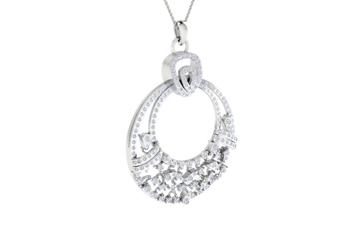 Vikki Diamond Pendant & Earrings set in gold